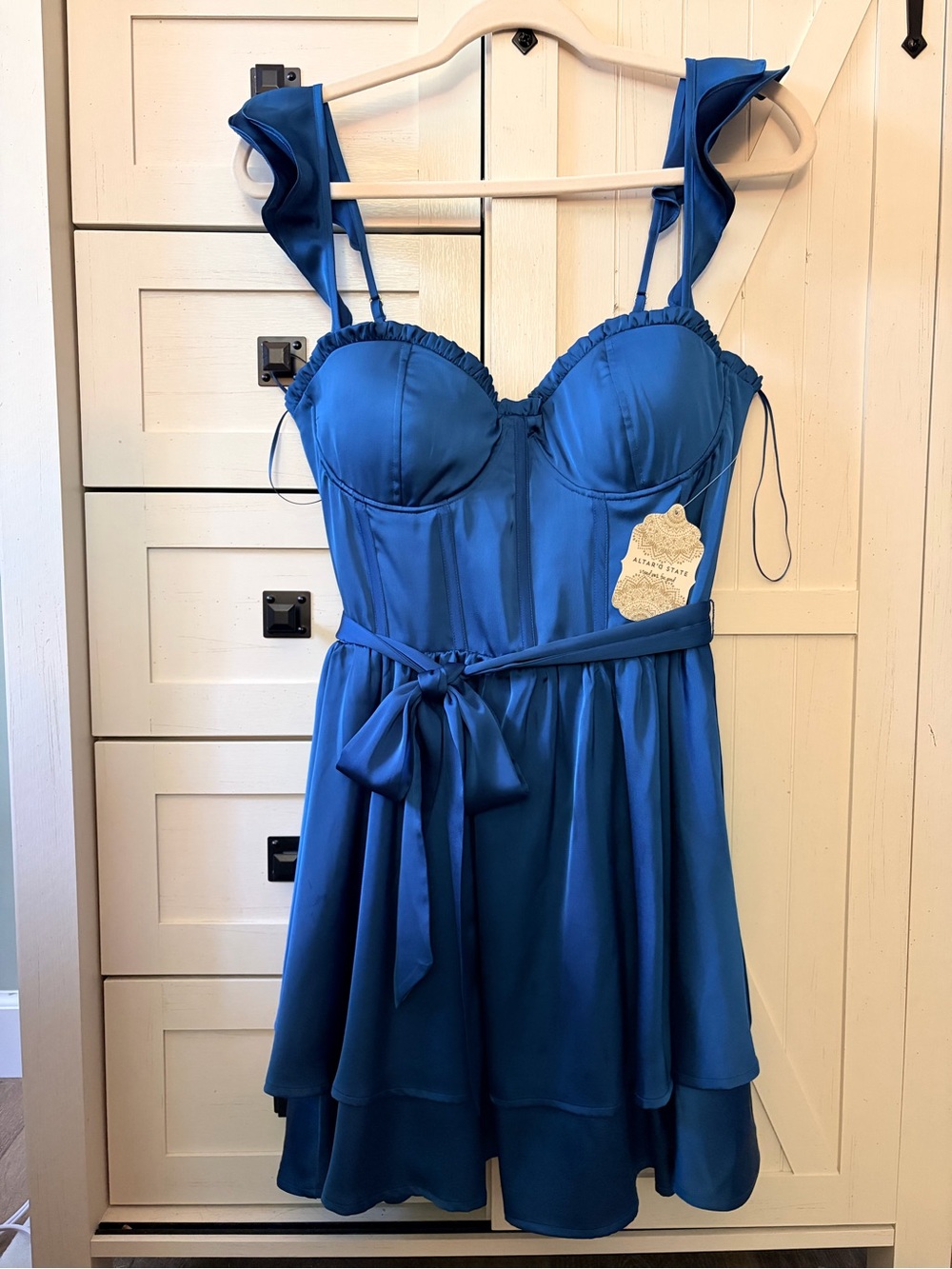 NWT Altar'd State Teal Blue Dress - Size L